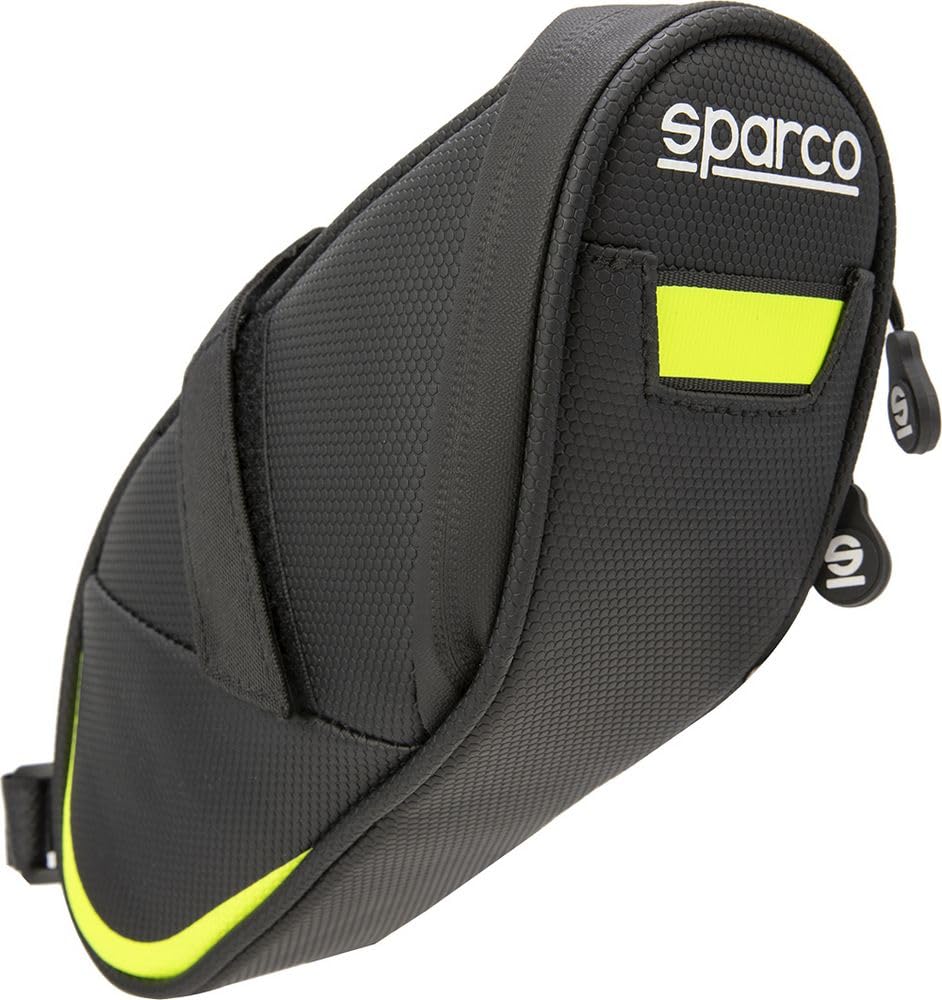 Sparco Gelbe Fahrradtasche aus Verbundwerkstoffen, wasserdicht und Abriebfest von Sparco