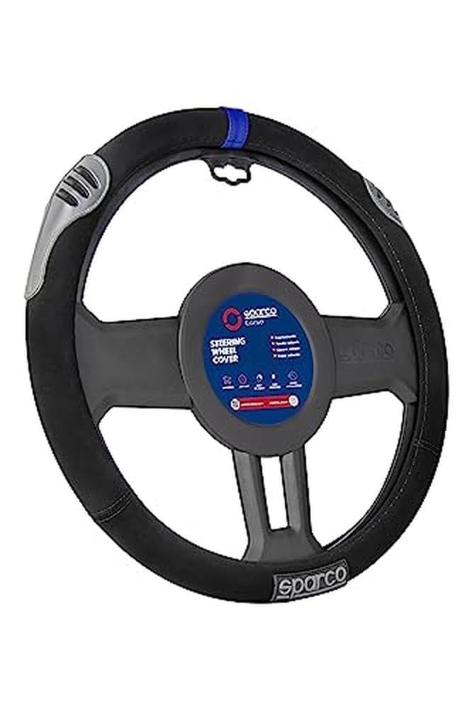 Sparco Lenkradbezug Sport 2 Schwarz / Grau, 38 x 38 x 4 cm Sparco Lenkradbezug Sport 2 Schwarz / Grau, 38 x 38 x 4 cm von Sparco