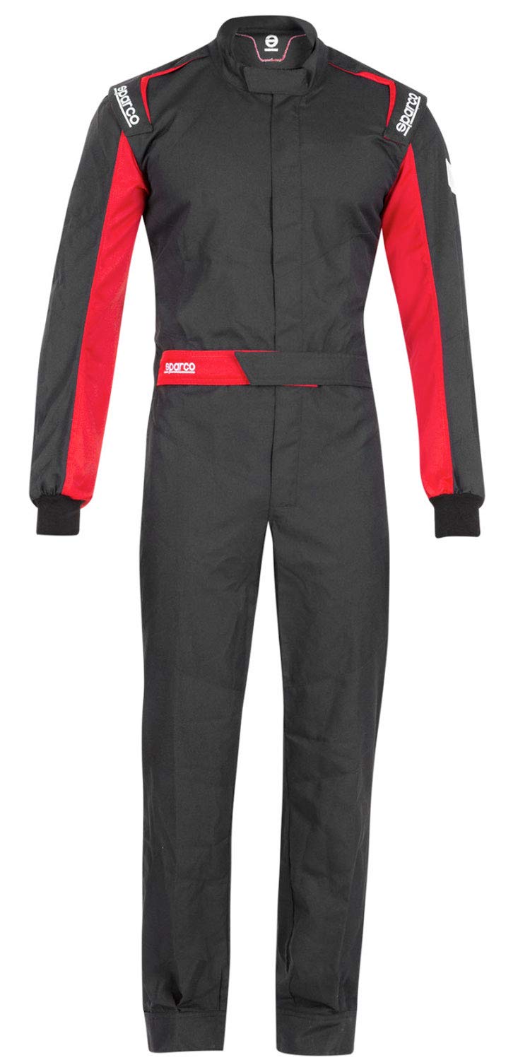 Sparco One 2021 Mechaniker-Anzug, Größe XL, Schwarz/Rot von Sparco