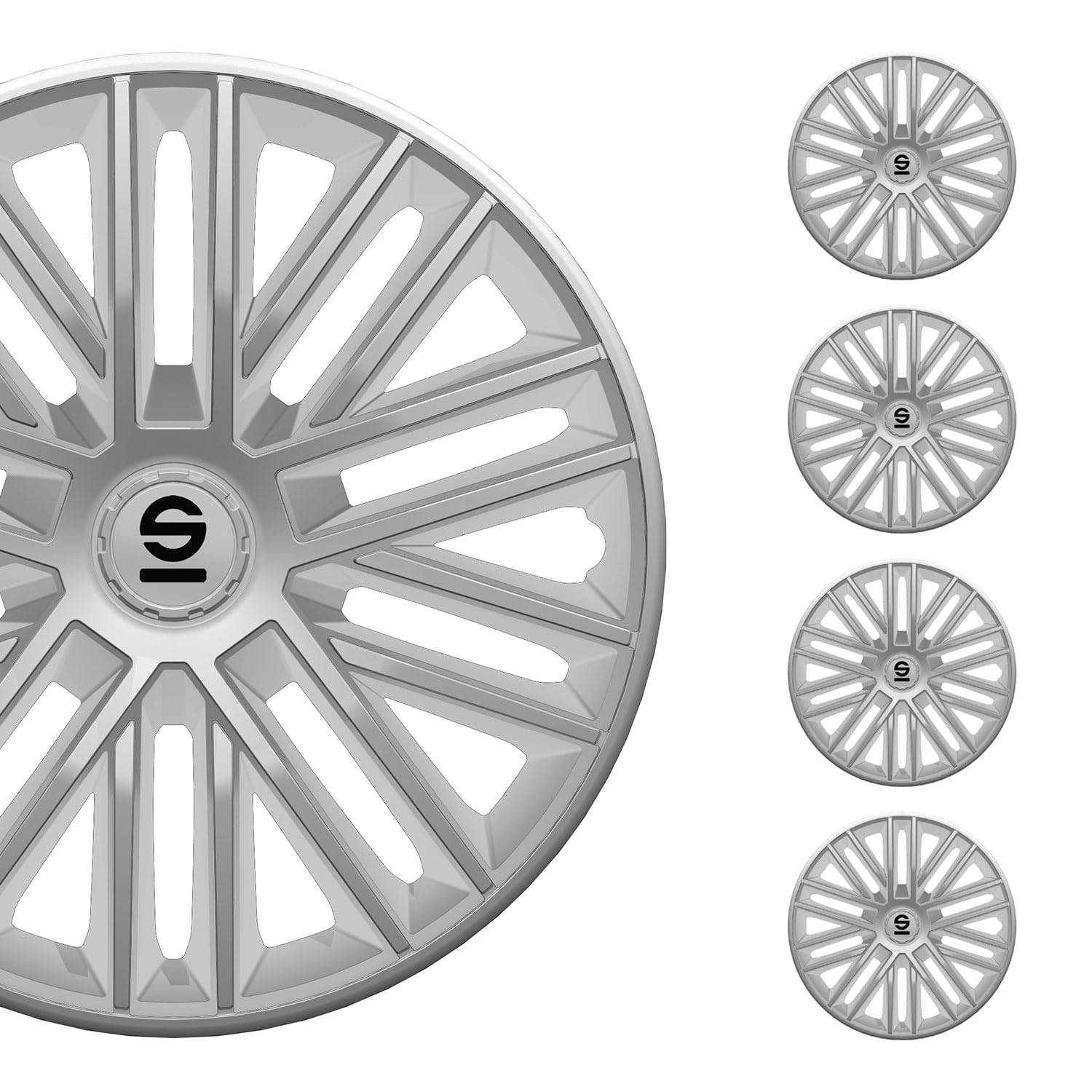 Sparco Radzierblenden Bergamo - 15-Zoll - Silber - Satz mit 4 Stück Sparco Radzierblenden Bergamo - 15-Zoll - Silber - Satz mit 4 Stück von Sparco