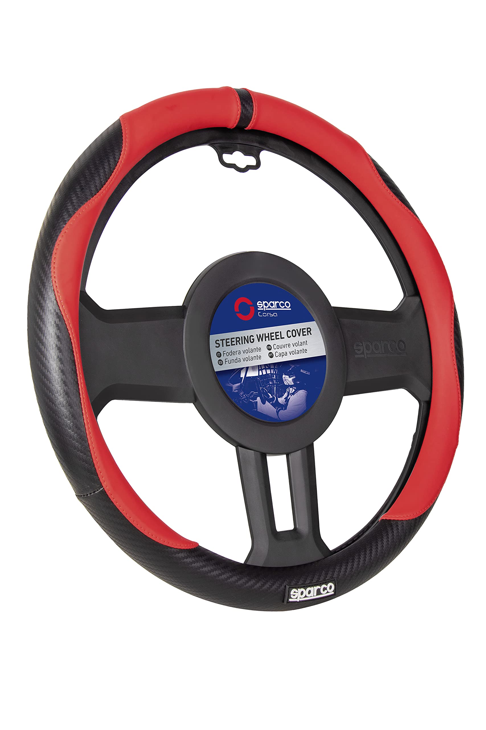 Sparco S128 Lenkradabdeckung Rot und Schwarz PVC + Gummi Sparco S128 Lenkradabdeckung Rot und Schwarz PVC + Gummi von Sparco