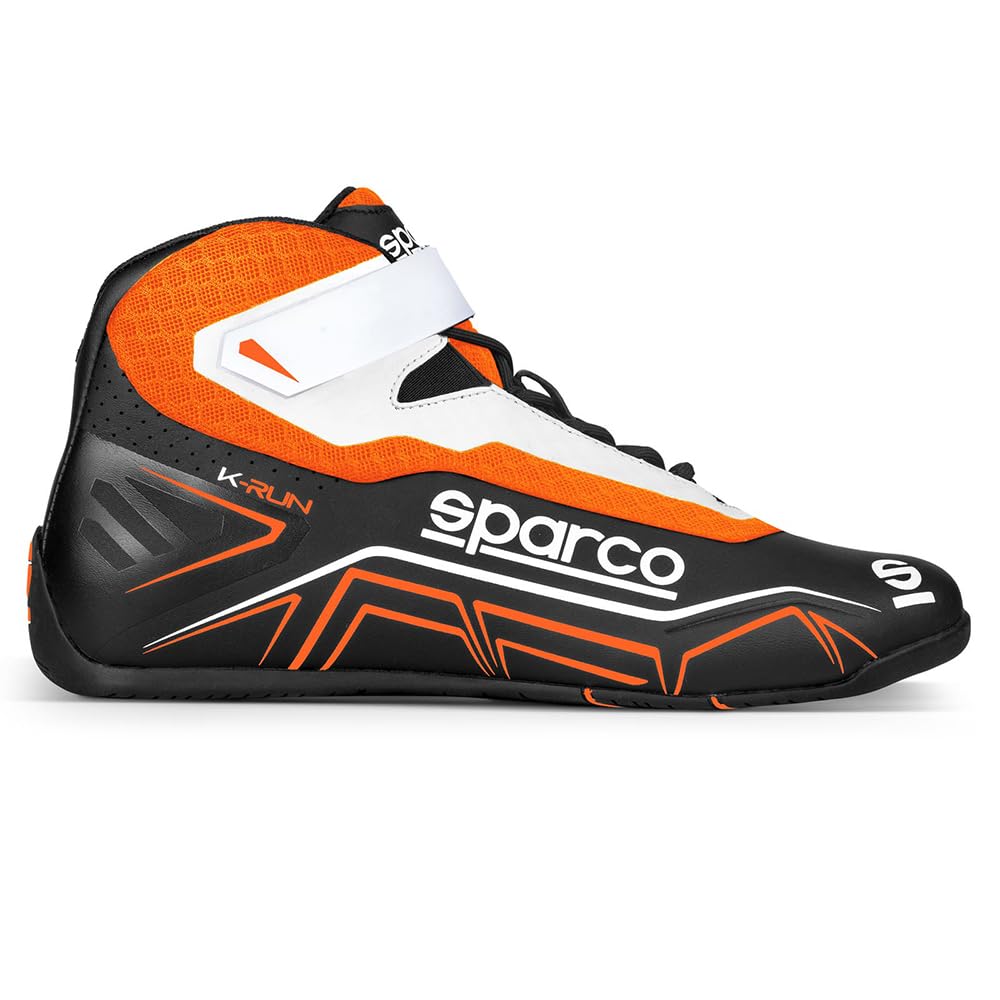 Sparco Unisex S00127145nraf Kart Boots, Schwarz Orangefarben, 45 EU von Sparco