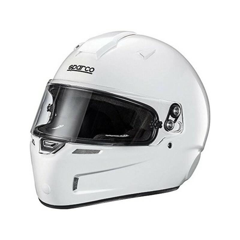 Sparco 0033550XS Helm Sky Kf-5W Kevlar/Fiberglas Fia, Größe XS, Weiß von Sparco