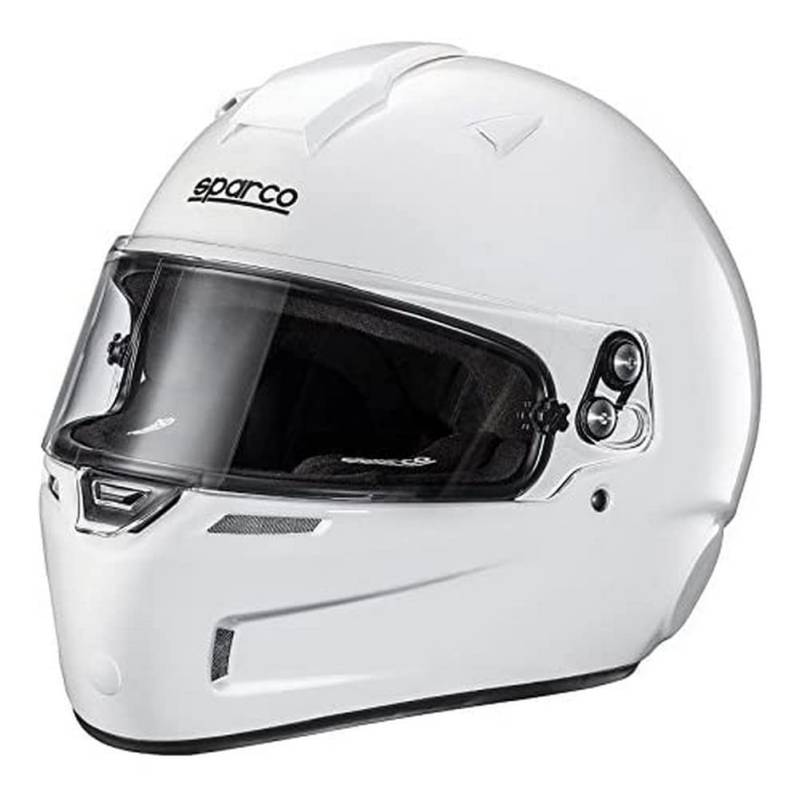 Sparco 0033554L Helm Sky Kf-5W Kevlar/Fiberglas Fia, Größe L, Weiß von Sparco