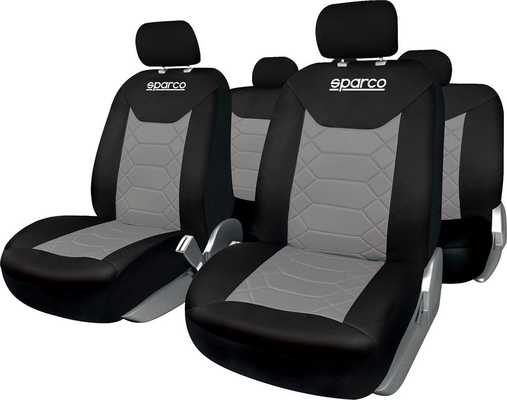 SPARCO SPC1016GR Komplettes Set Sitzbezüge Grau und Schwarz SPARCO SPC1016GR Komplettes Set Sitzbezüge Grau und Schwarz von Sparco