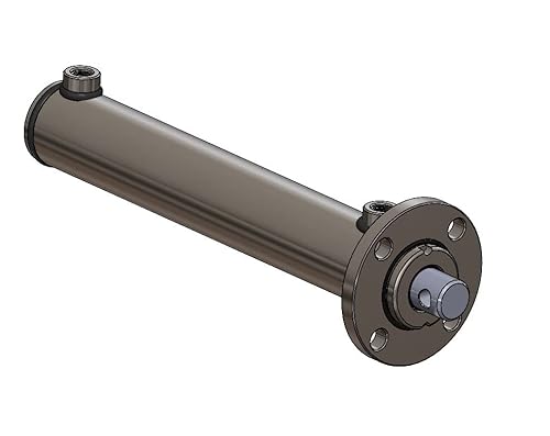 Hydraulik-Zylinder doppelwirkend 80/50 versch mit Frontflansch Hub 300 bis 800 mm (80/50-400 mm) von Spare Parts Holland