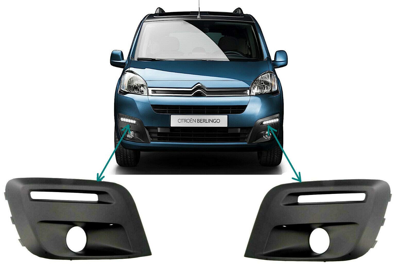 Berlingo Partner Kühlergrill vorne links und rechts mit Nebelscheinwerferloch Berlingo Partner Kühlergrill vorne links und rechts mit Nebelscheinwerferloch von Sparepartseller