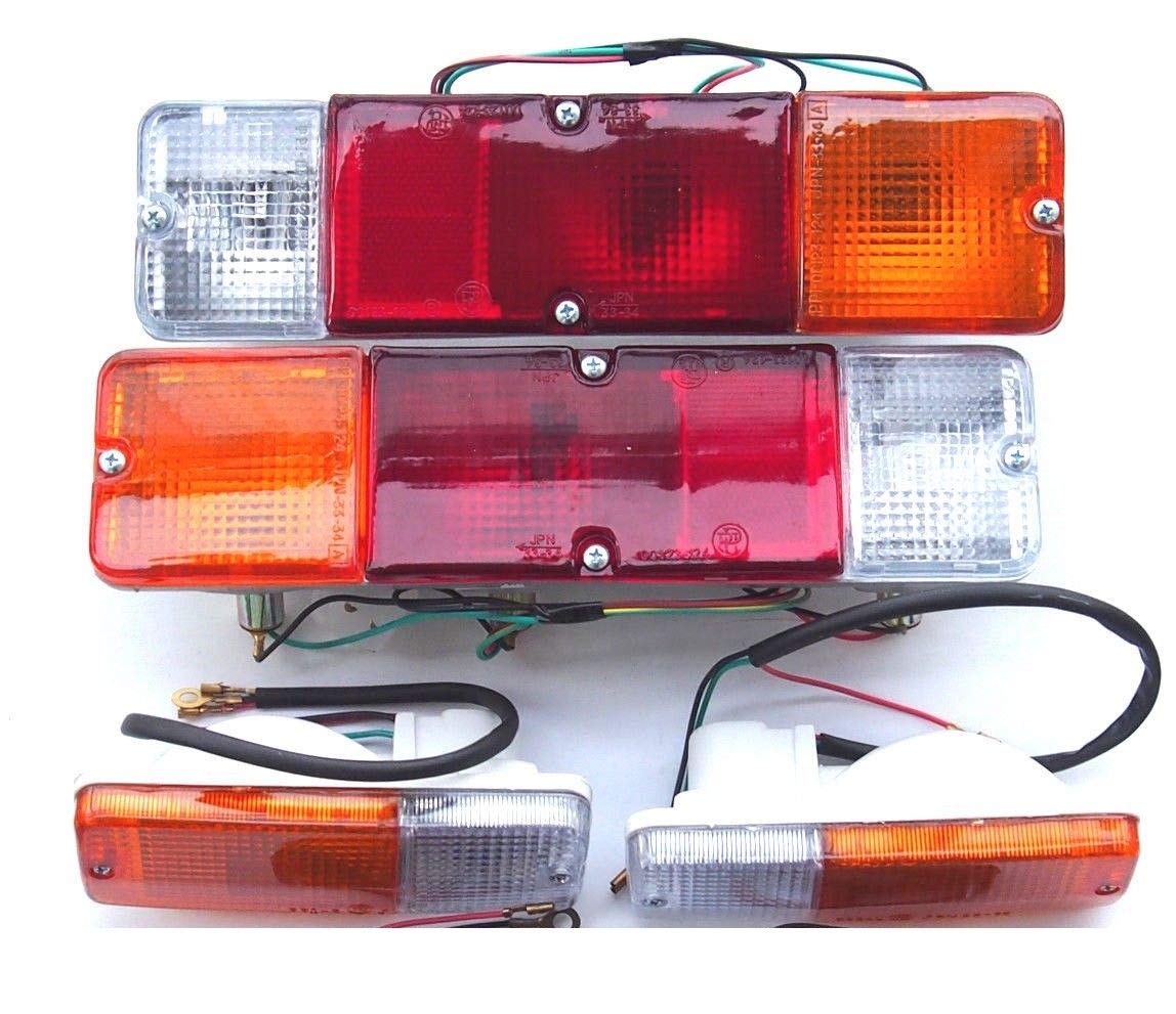 Sparepartseller Rcklichter vorne links und rechts + Blinker 1 Set fr Suzuki Samurai SJ 1986-1995, LED, rot/gelb, Kunststoff, Hochwertig, Kompatibel mit Suzuki Samurai SJ 1986-1995, Fr Offroad-Gebrauch Sparepartseller Rcklichter vorne links und rechts + Blinker 1 Set fr Suzuki Samurai SJ 1986-1995, LED, rot/gelb, Kunststoff, Hochwertig, Kompatibel mit Suzuki Samurai SJ 1986-1995, Fr Offroad-Gebrauch von Boppon