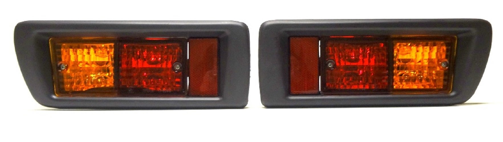Set von Linke + rechte Seite hinten Bumper Rücklicht, Kunststoff Lünette von Sparepartseller