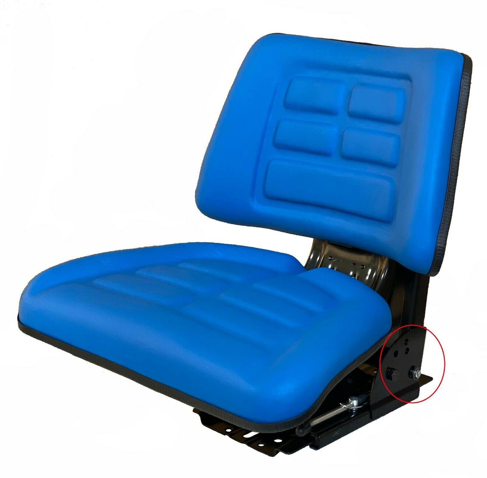 Schleppersitz Traktorsitz Sitz Universal Treckersitz, Verschiedene Traktormodell (Ohne Armlehne, Blau) von Spare Parts Holland
