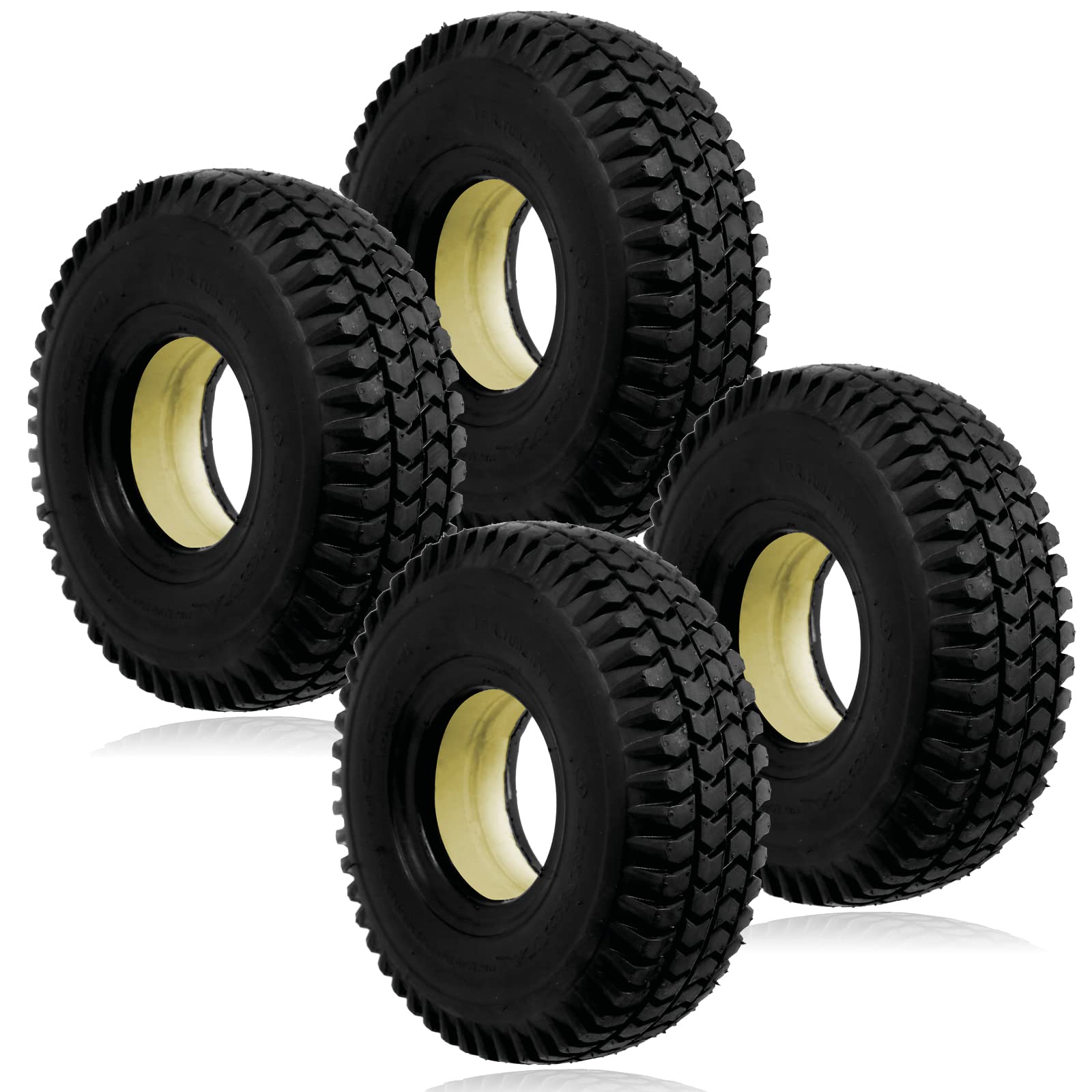 SPARES2GO Reifen für Elektromobile, 3,00 x 4, solide Blockprofil, 300 x 4, 260 x 85, 4 Stück SPARES2GO Reifen für Elektromobile, 3,00 x 4, solide Blockprofil, 300 x 4, 260 x 85, 4 Stück von Spares2go