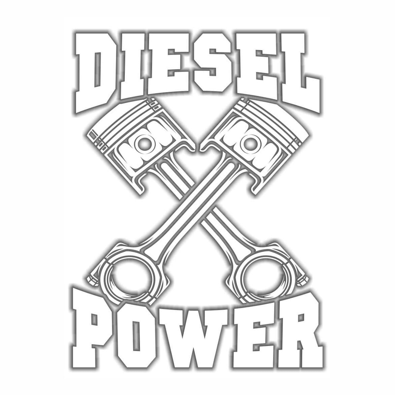 Aufkleber Diesel Power (Wetterfest) von Spaß Kostet