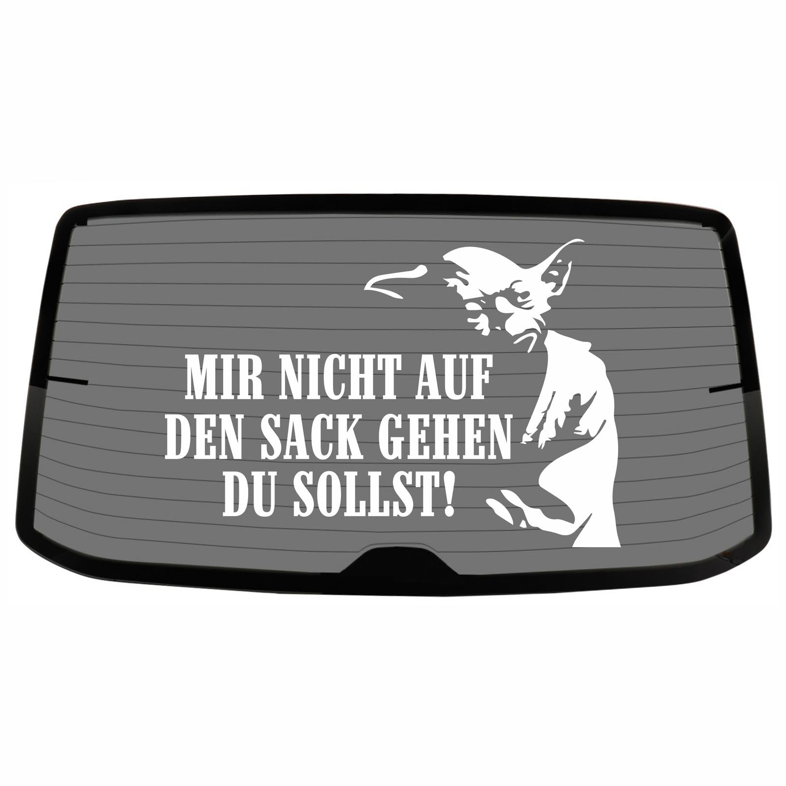 Aufkleber Mir Nicht auf den Sack gehen du sollst Wetterfest Sticker außen PVC von Spaß Kostet