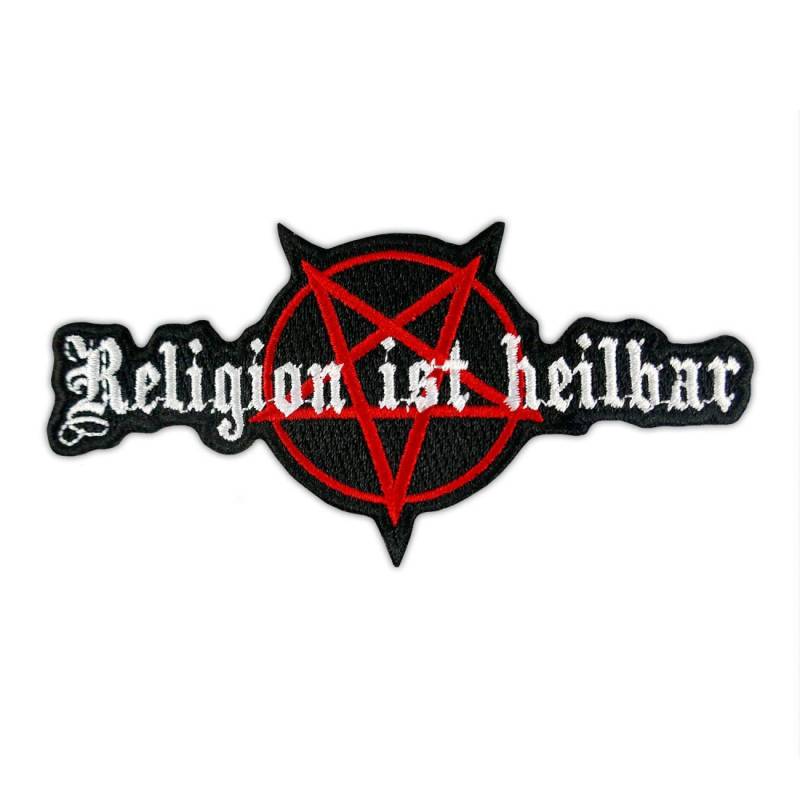 Spaß Kostet Aufnäher Aufbügler Patch Religion ist heilbar von Spaß Kostet
