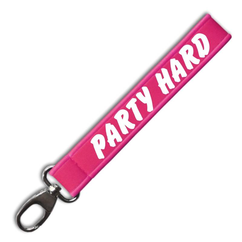 Spaß Kostet Schlüsselanhänger Sprüche Party Hard aus NEOPREN abwaschbar von Spaß Kostet