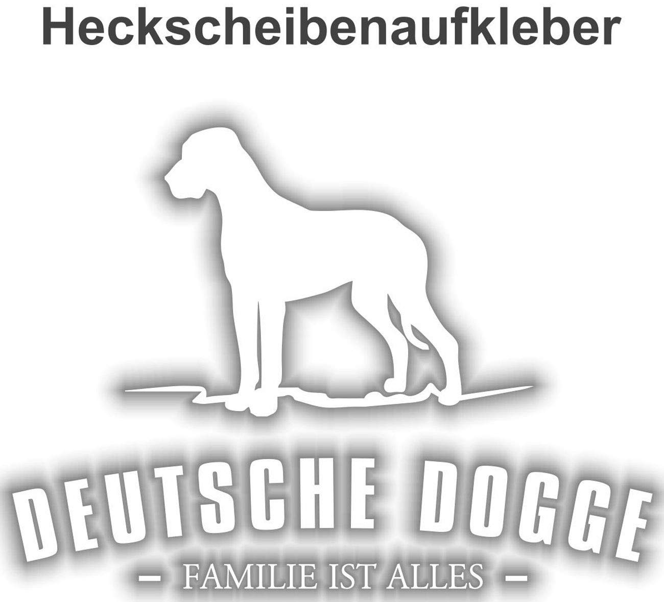 Aufkleber Deutsche Dogge wetterfester von Spaß Kostet