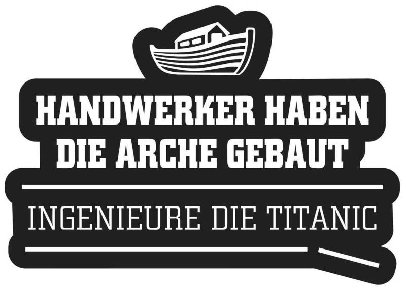 Spaß Kostet Aufkleber Handwerker Arche BAU (Wetterfest) von Spaß Kostet