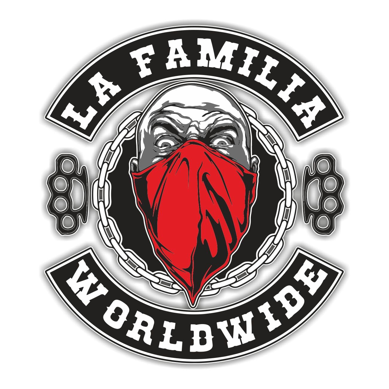 Aufkleber La Familia FCK Worldwide (wetterfest) von Spaß Kostet