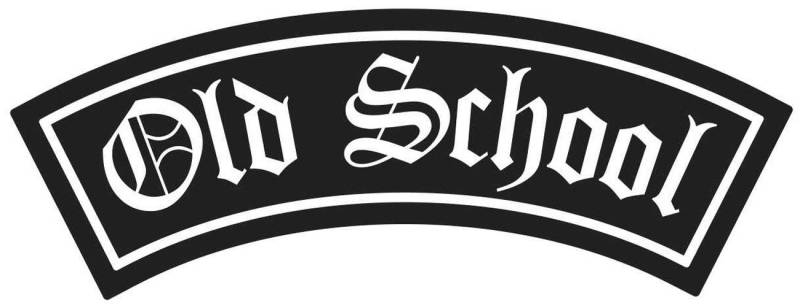 Spaß Kostet Aufkleber Biker Old School Patch (wetterfest) von Spaß Kostet