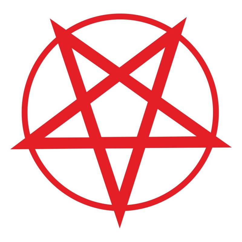 Spaß Kostet Aufkleber Pentagramm 666 Hell is here (Wetterfest) von Spaß Kostet