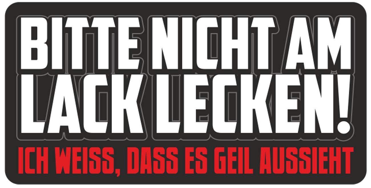 Spaß Kostet Wetterfester Aufkleber Bitte Nicht am Lack lecken 12 oder 70cm Bike Auto Tuning Spaß Kostet Wetterfester Aufkleber Bitte Nicht am Lack lecken 12 oder 70cm Bike Auto Tuning von Spaß Kostet