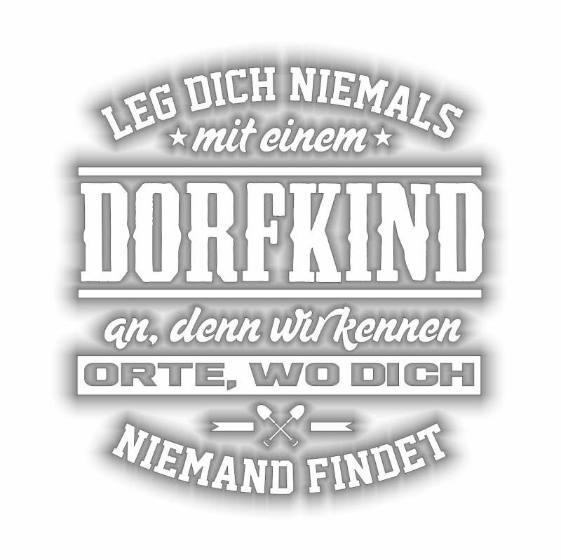 Spaß Kostet Wetterfester Aufkleber DORFKIND 10 cm oder 40 cm Sticker Jugend Geschenk Fun von Spaß Kostet