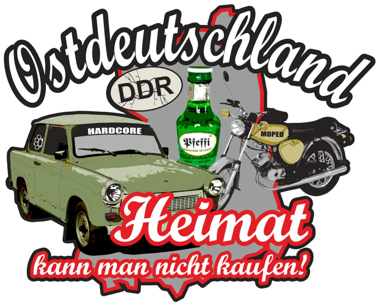 Spaß Kostet Wetterfester Aufkleber Ostdeutschland Heimat 15 cm oder 50cm DDR Motive Spaß Kostet Wetterfester Aufkleber Ostdeutschland Heimat 15 cm oder 50cm DDR Motive von Spaß Kostet