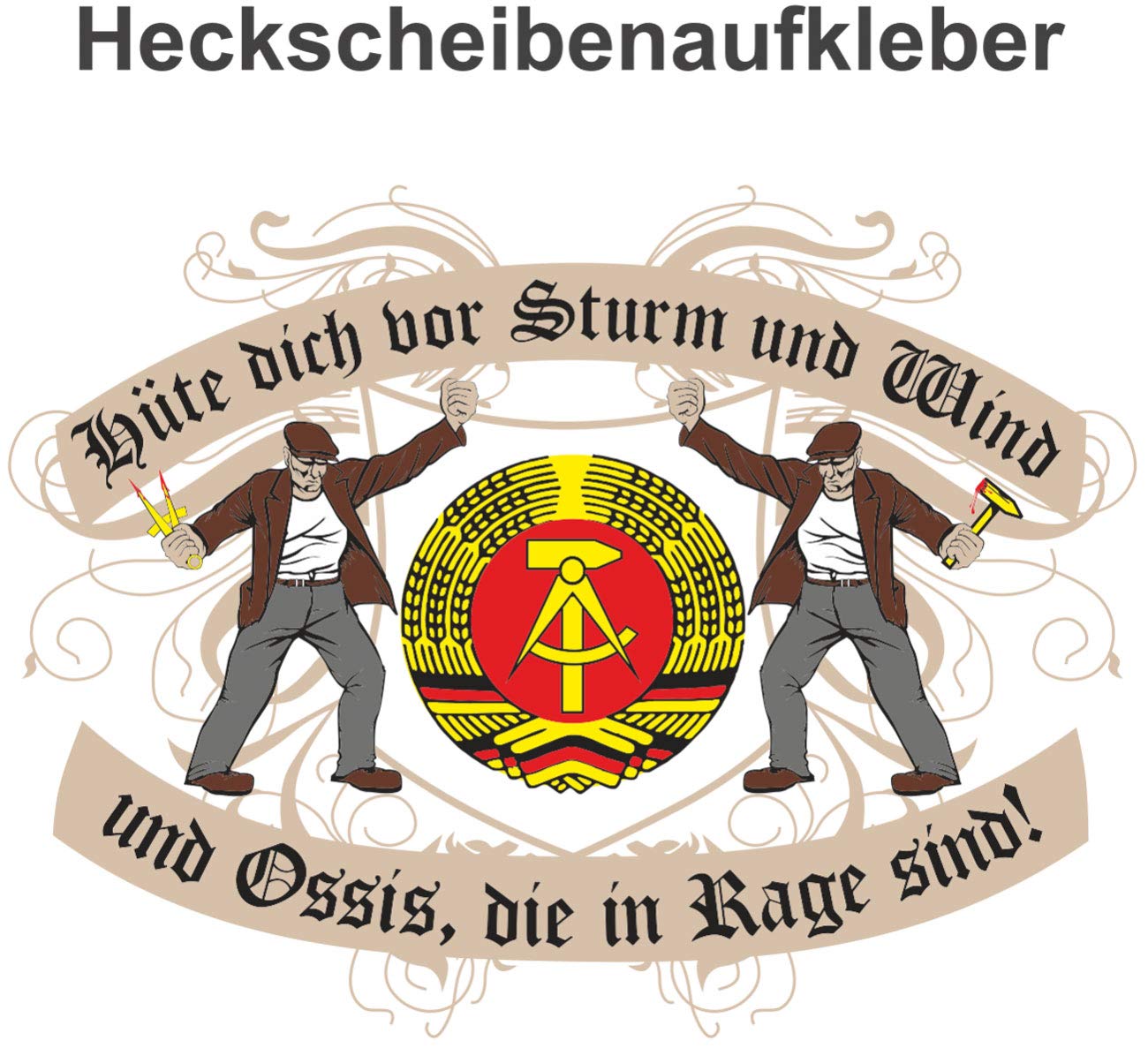 wetterfester Aufkleber Hüte Dich 10 oder 53cm wetterfester Aufkleber Hüte Dich 10 oder 53cm von Spaß Kostet