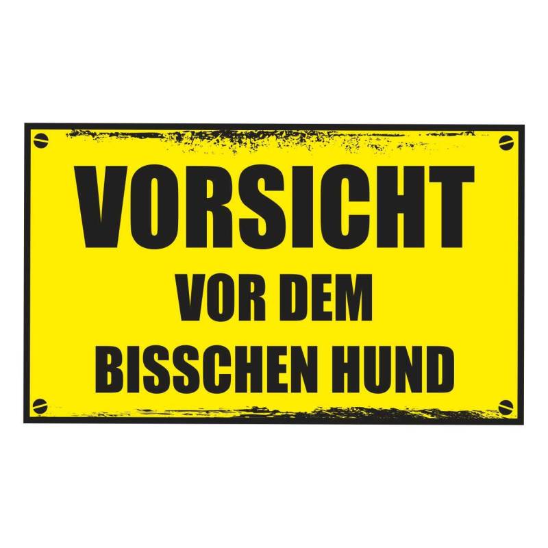 Spaß Kostet Aufkleber Wetterfest Vorsicht vor dem bisschen Hund 18 cm Warnung Achtung Schild von Spaß Kostet