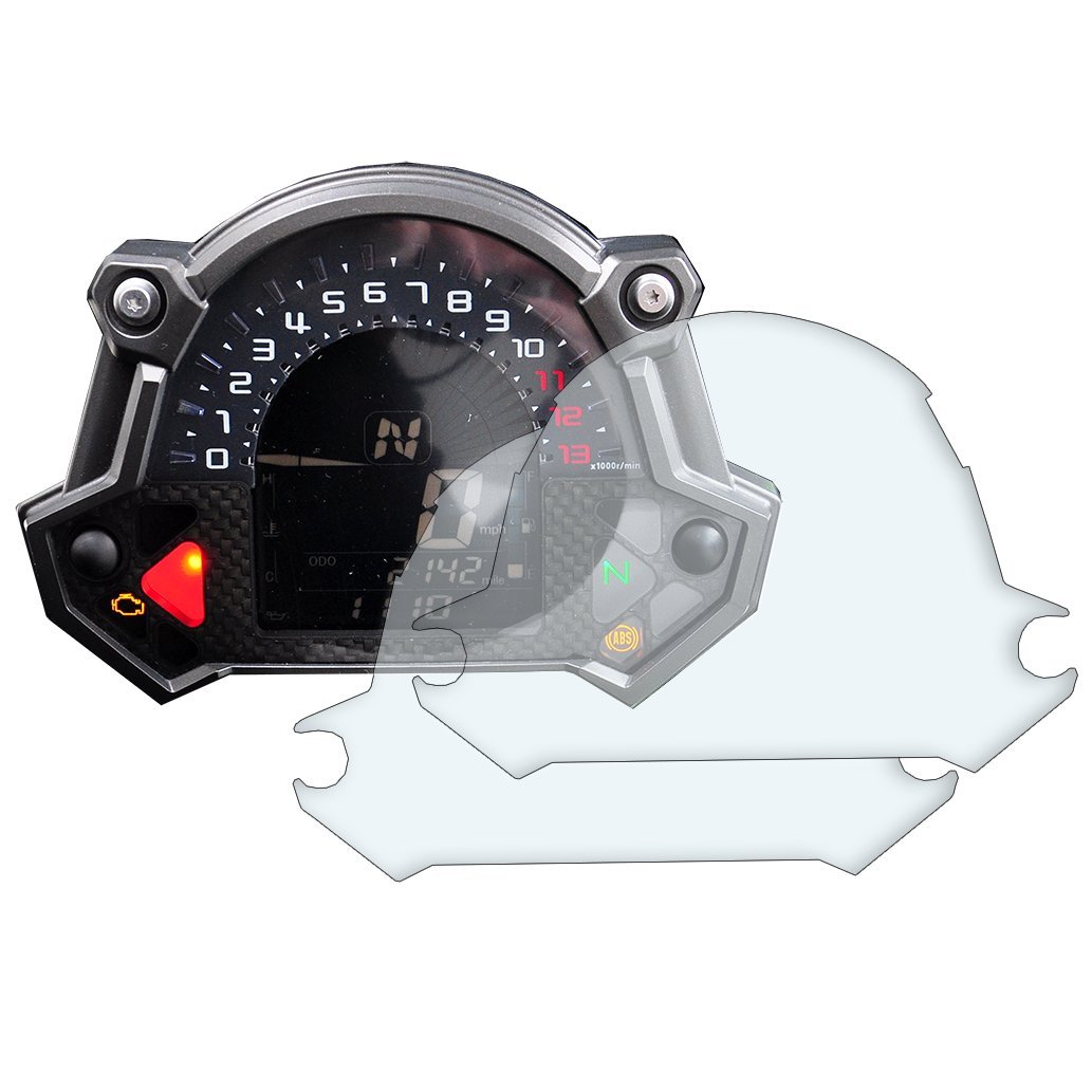 2 x Kawasaki Z650 Z900 2017 > Tachometer Displayschutzfolie/Screen Protector: Ultra-Klar von Speedo Angels