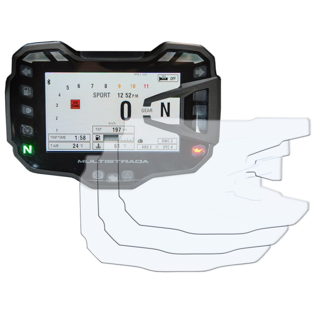 Speedo Angels Displayschutzfolie Tachoschutzfolie Screen Protector Kompatibel mit Ducati Multistrada 950/1200/1260 2015> Displayschutzfolie Tachoschutzfolie Screen Protector - 3 x Anti-Glare Speedo Angels Displayschutzfolie Tachoschutzfolie Screen Protector Kompatibel mit Ducati Multistrada 950/1200/1260 2015> Displayschutzfolie Tachoschutzfolie Screen Protector - 3 x Anti-Glare von Speedo Angels