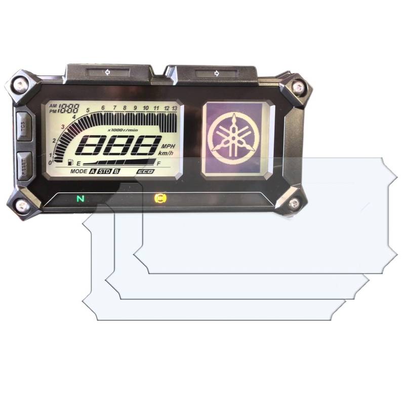 3 x YAMAHA MT-09 900 TRACER Displayschutzfolie Tachoschutzfolie Screen Protector - Anti-Glare von Speedo Angels