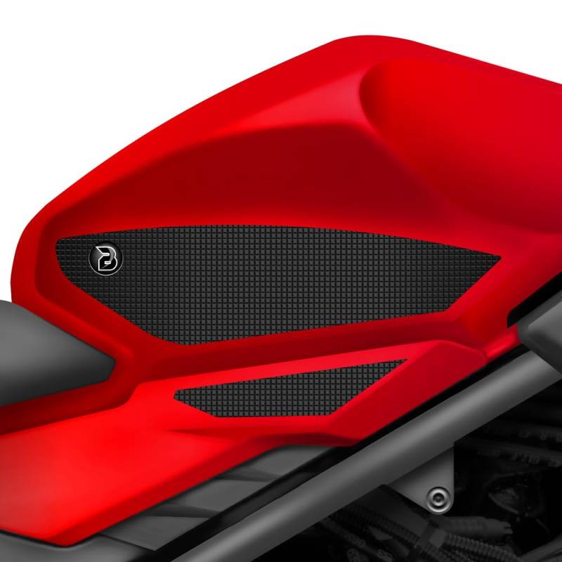 BLOQ motorrad Traktion Tank Griff Pads kompatibel mit HONDA CB500F (2013-2018) Tacky Grip - Schwarz von Speedo Angels