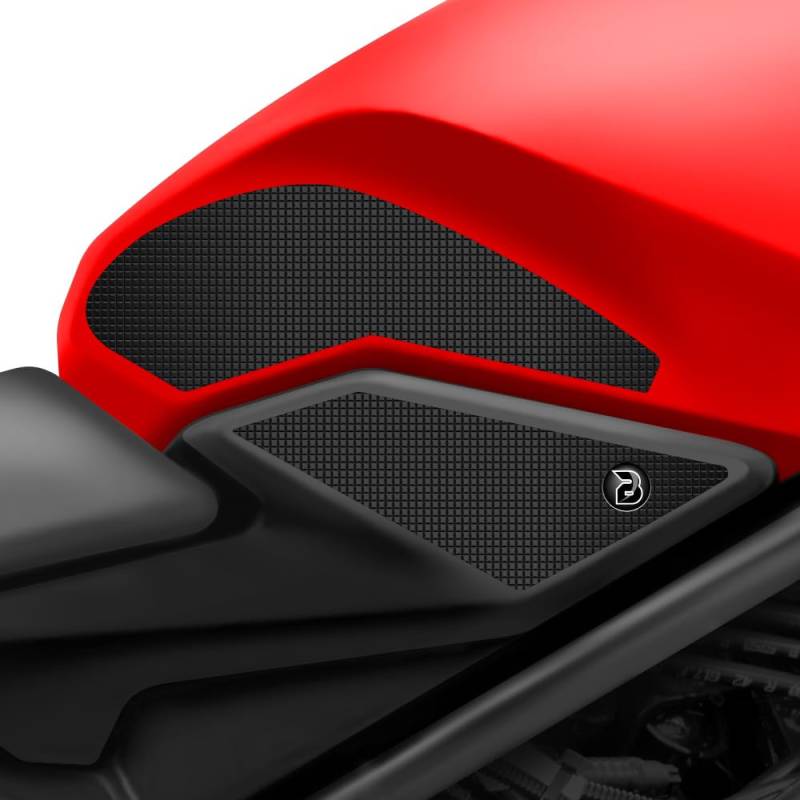 BLOQ motorrad Traktion Tank Griff Pads kompatibel mit HONDA CB500F (2019-) Tacky Grip - Schwarz von Speedo Angels