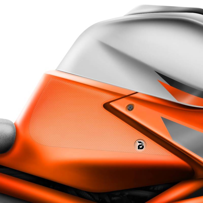 BLOQ motorrad Traktion Tank Griff Pads kompatibel mit KTM 1290 SUPER DUKE R (2020-) HiGrip - Klar von Speedo Angels
