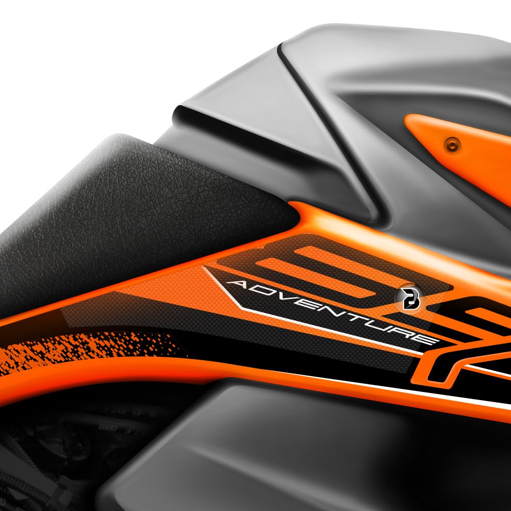 BLOQ motorrad Traktion Tank Griff Pads kompatibel mit KTM 890 ADVENTURE (2021-) HiGrip - Klar von Speedo Angels