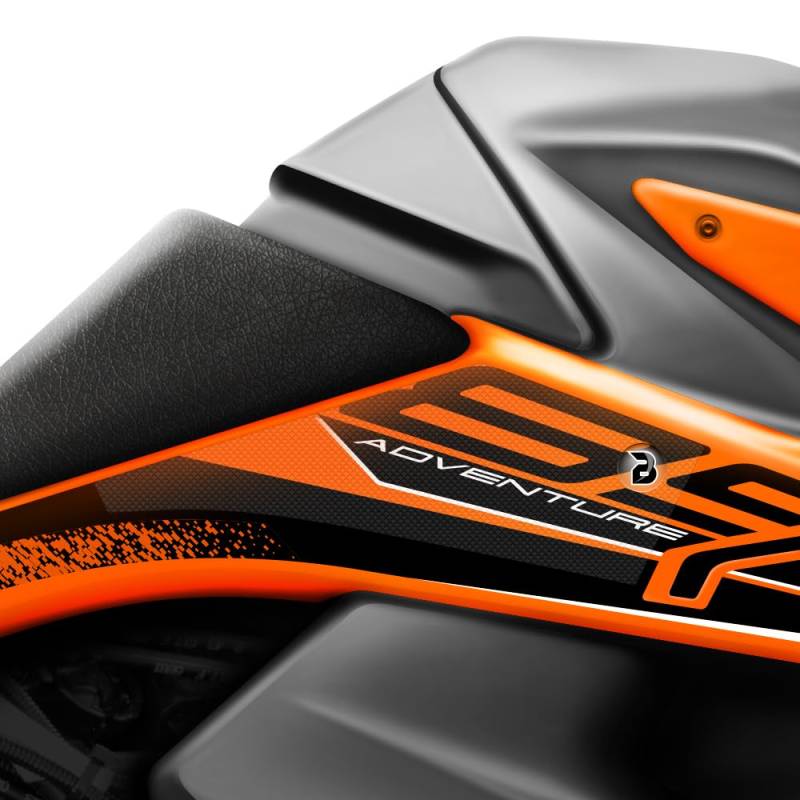 BLOQ motorrad Traktion Tank Griff Pads kompatibel mit KTM 890 ADVENTURE (2021-) HiGrip - Klar von Speedo Angels