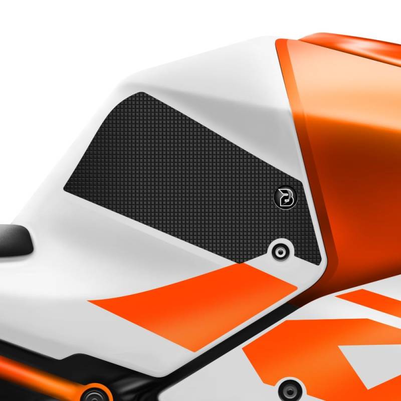 BLOQ motorrad Traktion Tank Griff Pads kompatibel mit KTM RC 125 (2022-) Tacky Grip - Schwarz von Speedo Angels