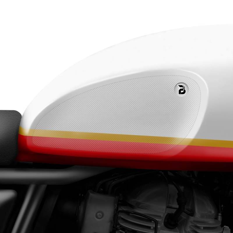 BLOQ motorrad Traktion Tank Griff Pads kompatibel mit ROYAL ENFIELD INTERCEPTOR 650 (2019-) HiGrip - Klar von Speedo Angels