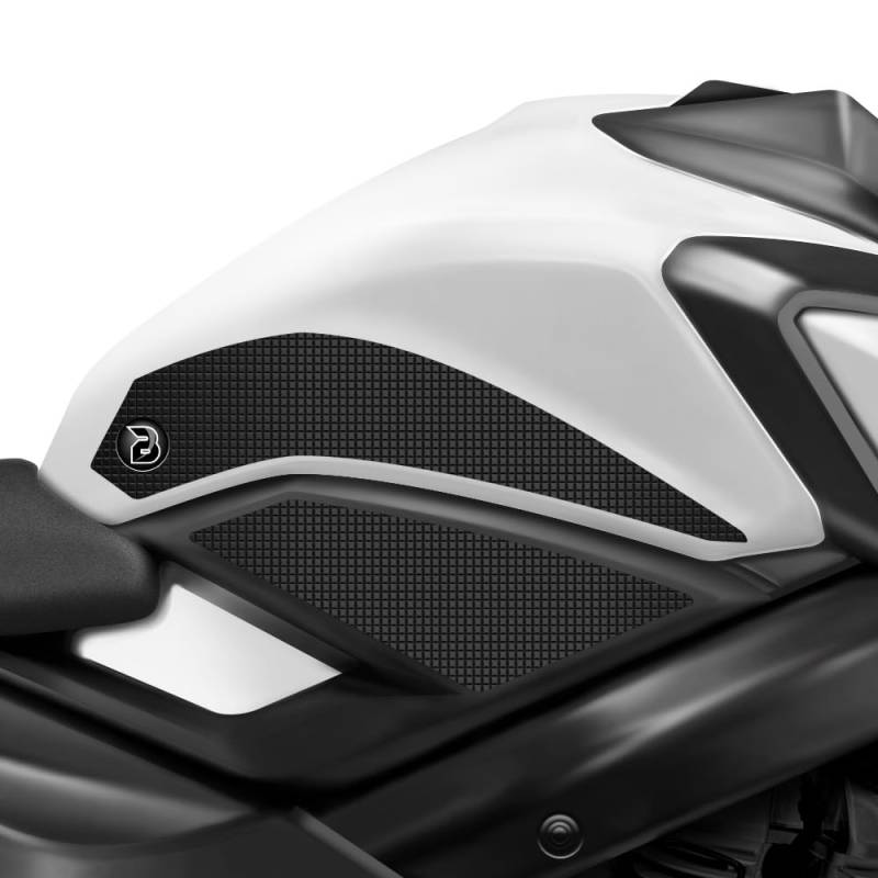 BLOQ motorrad Traktion Tank Griff Pads kompatibel mit SUZUKI GSX-S750 (2017-) Tacky Grip - Schwarz von Speedo Angels