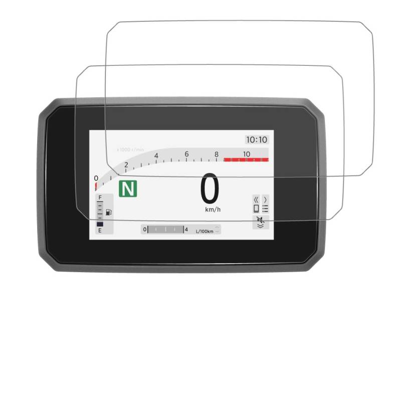 GlareStop Displayschutzfolie kompatibel mit HONDA XL750 TRANSALP (2025-) 2 x Entspiegelt von Speedo Angels