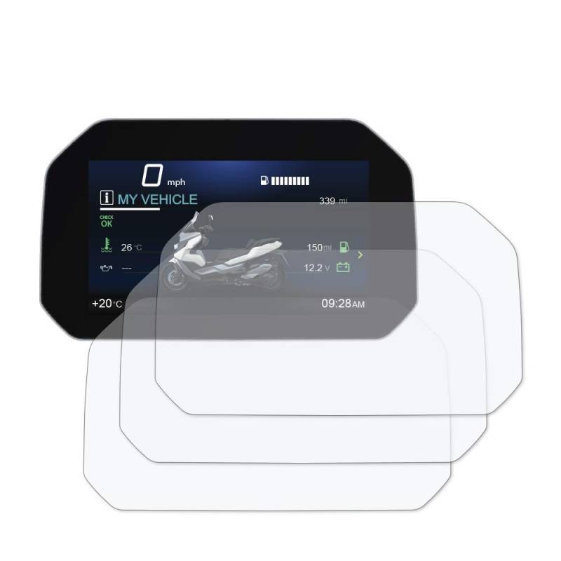 Speedo Angels Armaturenbrett Tacho Displayschutzfolie for C400GT Connectivity (2019+) 3 x Ultra Klar von Speedo Angels