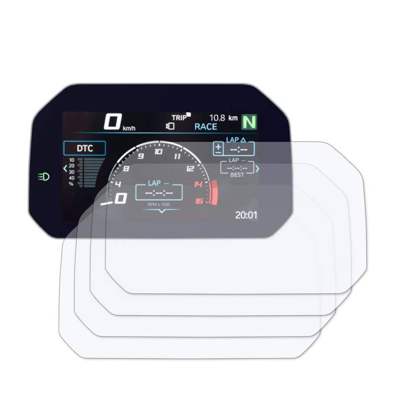 Speedo Angels Dashboard Displayschutzfolie Tachoschutzfolie für S1000RR (2019+) 2 x Ultra Klar & 2 x Entspiegelt von Speedo Angels