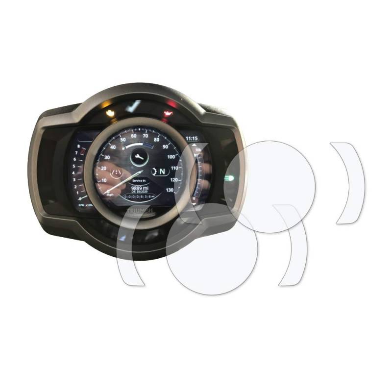Speedo Angels Displayschutzfolie Tachoschutzfolie für SCRAMBLER 1200 XC/XE (2019+) 2 x Entspiegelt von Speedo Angels