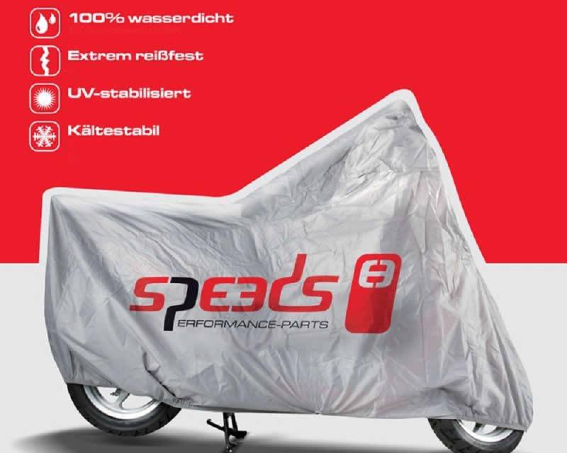 Speeds Hochwertige Zweiradgarage Faltgarage Groß - 244x90x117cm, 100% Wasserdicht, für Motorroller und Motorräder von SPEEDS