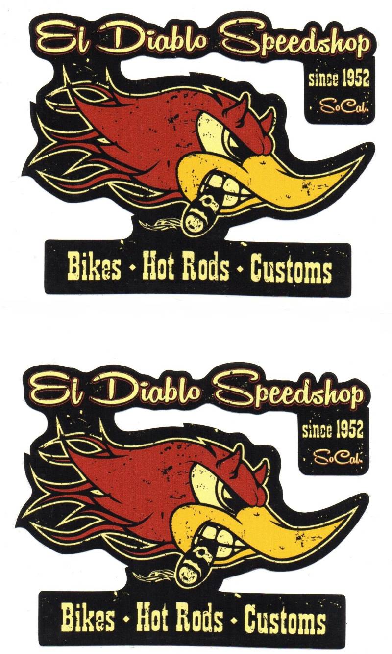 2x El Diablo Speedshop Bikes Hot Rod Customs von Speedshop