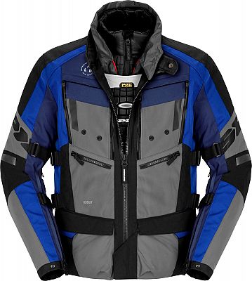 Spidi 4 Season Evo, Textiljacke H2Out - Schwarz/Blau/Grau - M von Spidi