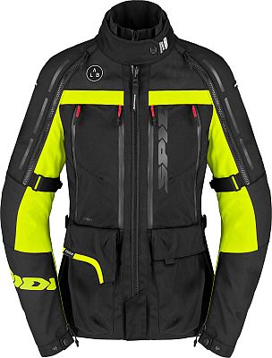 Spidi 4 Season V3, Textiljacke H2Out Damen - Schwarz/Neon-Gelb - L von Spidi