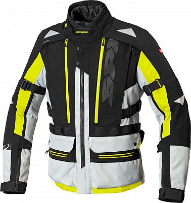 Spidi Allroad, Textiljacke H2Out - Hellgrau/Neon Gelb - 3XL von Spidi