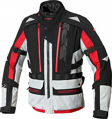 Spidi Allroad, Textiljacke H2Out - Hellgrau/Rot - L von Spidi